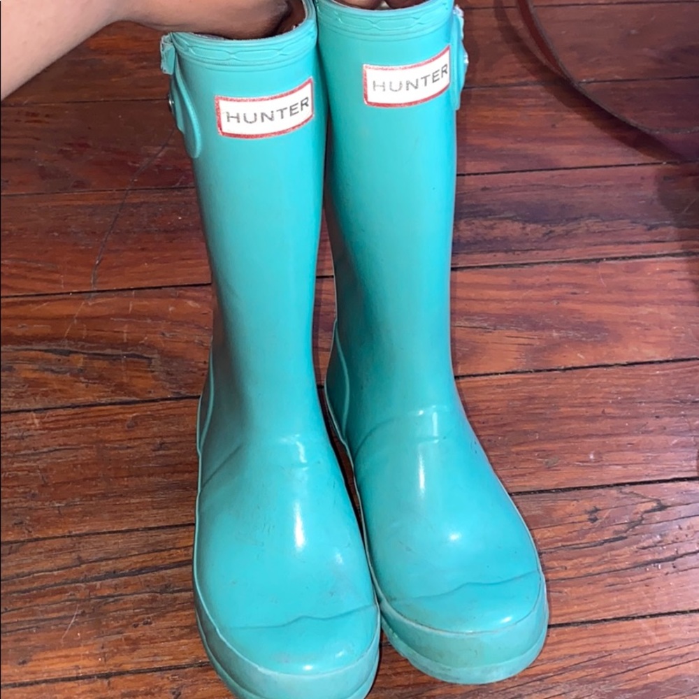 Hunter original kids gloss boots